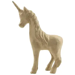 Comparateur de prix : Décopatch Licorne en papier mâché - 24 cm
