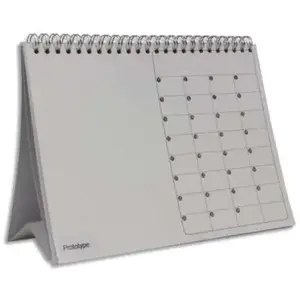 Maildor Calendrier perpétuel en carton à décorer - 21,5 x 3,5 x 16 cm pas cher