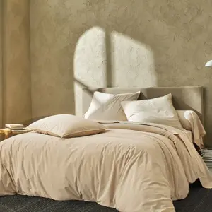 Drap housse percale lavée Bohème BLANC DES VOSGES 140 x 200 cm Coton pas cher