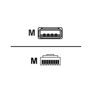Cable - nappe integration Datalogic - 8-0754-12 - DL Cable USB Type A Pot 2M pas cher
