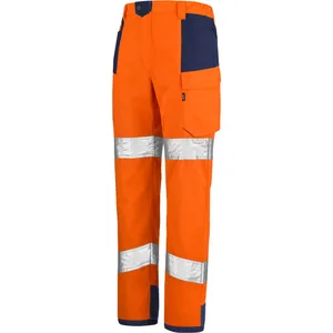 Lafont Pantalon retina orange fluo / bleu marine m - FR(44-46) pas cher