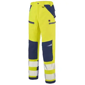 Comparateur de prix : LAFONT Pantalon Spanner Hivi Jaune Fluo/bleu Marine T3