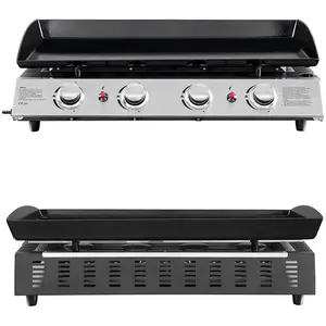Comparateur de prix : HAPPY GARDEN Plancha au gaz VALENCIA - 4 brûleurs 10kW