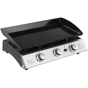Comparateur de prix : HAPPY GARDEN Plancha au gaz SÉVILLE - 3 brûleurs 7,5kW
