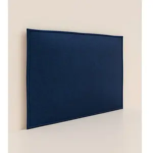 Tête de lit 160 cm - Tissu Bleu - Design sobre et élégant - Fait en Belgique - Tediber pas cher
