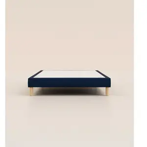 Sommier tapissier 160x200 cm - Bibloc - Bleu - Bois responsable - Qual...