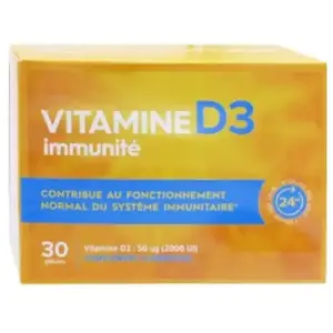 Pharmascience Vitamine D3 immunité 30 gélules