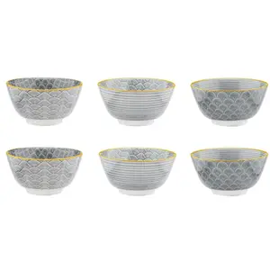Comparateur de prix : Björn Bol Pattern Ø12cm - 6 Pièces - Eclipse