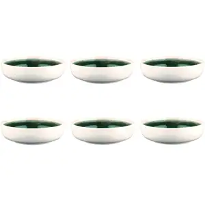 Comparateur de prix : Björn Bjorn - 6 Bols Oxygen gris/vert bouteille/beige - D.17.5 cm T.U