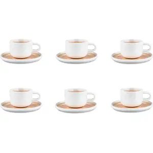 Comparateur de prix : Björn Tasse 20cl Et Soucoupe Ø15cm Oxygen - 12 Pièces - Rose Poudre