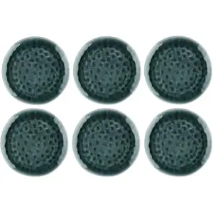 Comparateur de prix : Björn Lot De 6 Assiettes Plates En Grès Bleu D28,5