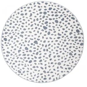 Comparateur de prix : Nattiot Tapis rond léopard Maldä blue (120 cm)