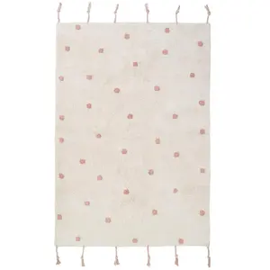 Comparateur de prix : 3S. x Home Tapis enfant à pois NÜMI Rose Nude