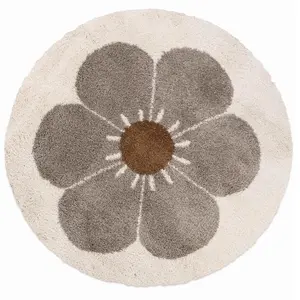 Comparateur de prix : 3S. x Home TAPIS BOHEMIAN ROND TAUPE DAISY