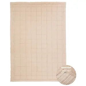 Comparateur de prix : Nattiot - Couverture enfant coton lavé réversible ANNA TERRACOTTA M