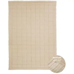 Comparateur de prix : Nattiot - Couverture enfant coton lavé réversible ANNA CARAMEL M