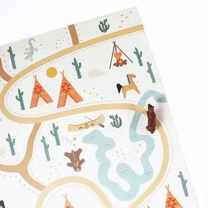 Comparateur de prix : Nattiot Tapis rectangulaire en vinyle Super Western (100 x 150 cm)