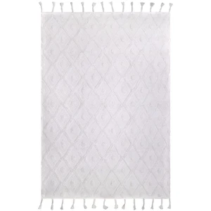 Tapis Coton Tissé Orlando - Nattiot Blanc pas cher