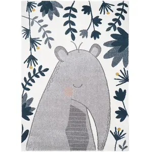 Comparateur de prix : Nattiot Tapis Chambre Enfant Tamanoir Boris Multicolore