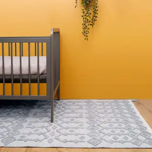 Tapis coton blonder mauve par nattiot - pas cher