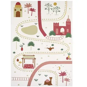 Comparateur de prix : Nattiot Tapis De Jeu Enfant Indoor & Outdoor Little Marrakech Multicolore