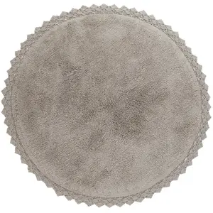 Comparateur de prix : Nattiot Tapis rond Perla Gris (110 cm)
