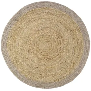 3S. x Home Tapis jute & laine YHUKI TaupeS pas cher