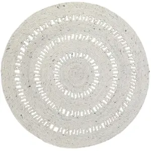 Comparateur de prix : Nattiot Tapis rond Bibek naturel (110 cm)