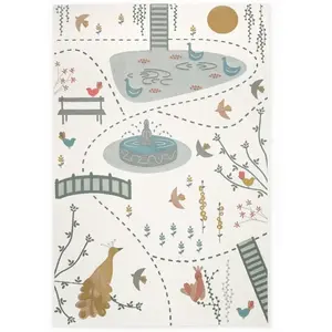 Comparateur de prix : Nattiot Tapis de jeu Bird Paradise (123 x 180 cm)