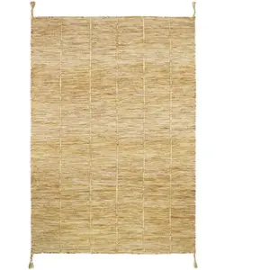 Comparateur de prix : Nattiot Tapis Lhena jaune brun (100 x 140 cm)