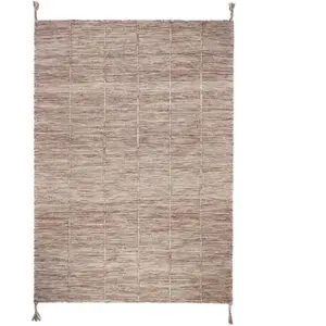 Comparateur de prix : 3S. x Home Tapis laine contemporain Brun Rose S