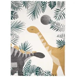 Comparateur de prix : Nattiot Tapis rectangulaire Sensaku dinosaure (120 x 170 cm)