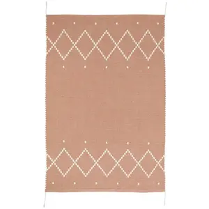 Comparateur de prix : Nattiot Tapis rectangulaire Mallorca Rose Argile (100 x 150 cm)