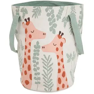 Comparateur de prix : Nattiot 3S. x Home Panier de rangement enfant Girafe en coton