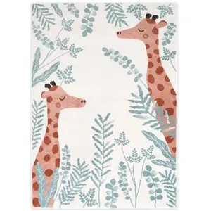 Comparateur de prix : Nattiot Tapis rectangulaire girafe Nisü (120 x 170 cm)