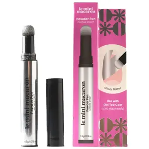 Le Mini Macaron Stylo Chromé - Poudre effet miroir pour ongles pas cher