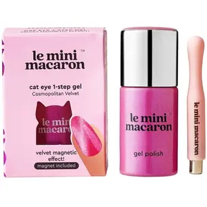 Le Mini Macaron - Cat Eye Vernis gel 1 pieces Or rose unisex pas cher