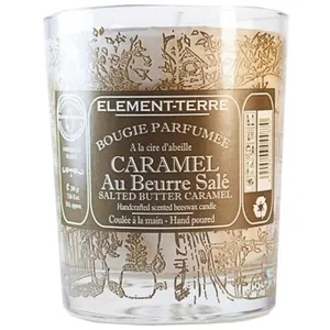 Element-Terre Bougie 200 Grammes, 50 Heures Parfum Caramel Beurre Salé