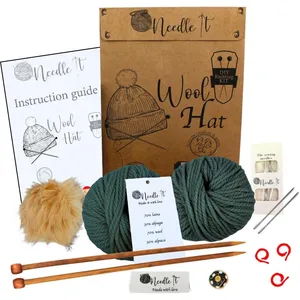 Needle It - NEEDLE IT® Kit Tricot bonnet complet vert