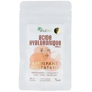 Comparateur de prix : Valebio Acide Hyaluronique 300mg 30 gélules
