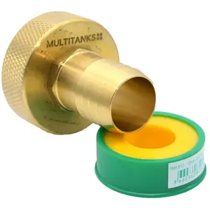 MULTITANKS Raccord femelle S60x6 - embout cannelé 33mm en laiton 32mm pas cher