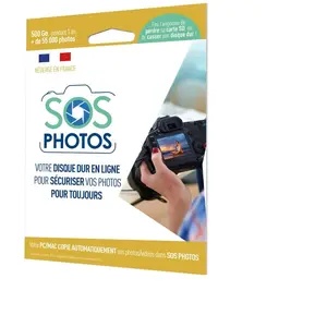 SOS PHOTOS solution de stockage en ligne pour photos 500 GO pas cher