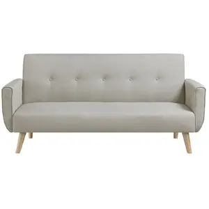 Concept-usine - berlin - Canapé scandinave convertible 3 places beige