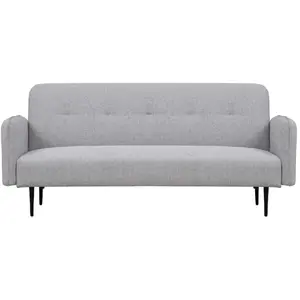 Concept-usine - berne - Canapé convertible 3 places en tissu gris