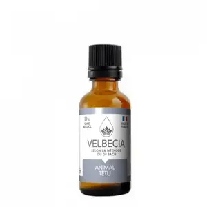 Soin fleur tetu pour chien Velbecia Bach Noir 30 ml 3004561 pas cher