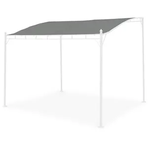 SWEEEK Toile de toit grise pour tonnelle 3x2,5m Brestum - toile de rec...Vendu parcdiscount