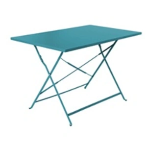 Table de jardin bistrot pliable - SWEEEK - Emilia rectangle bleu canar...Vendu paramazon