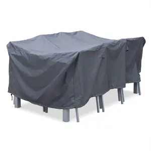 SWEEEK Housse de protection grise pour table de jardin 175cm par 124cm pas cher