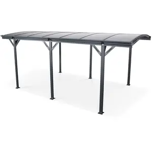 Comparateur de prix : SWEEEK Carport de 15m² en aluminium anthracite et polycarbonate - le mans