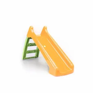 SWEEEK Petit toboggan avec connexion à eau orange et vert 120 cm toboggan